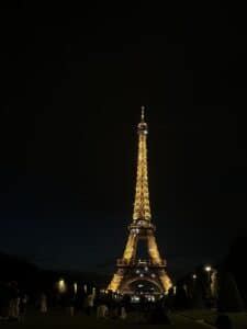 Eiffel Tower in Paris.