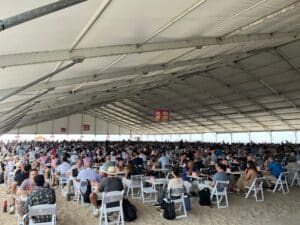 Networking tent.